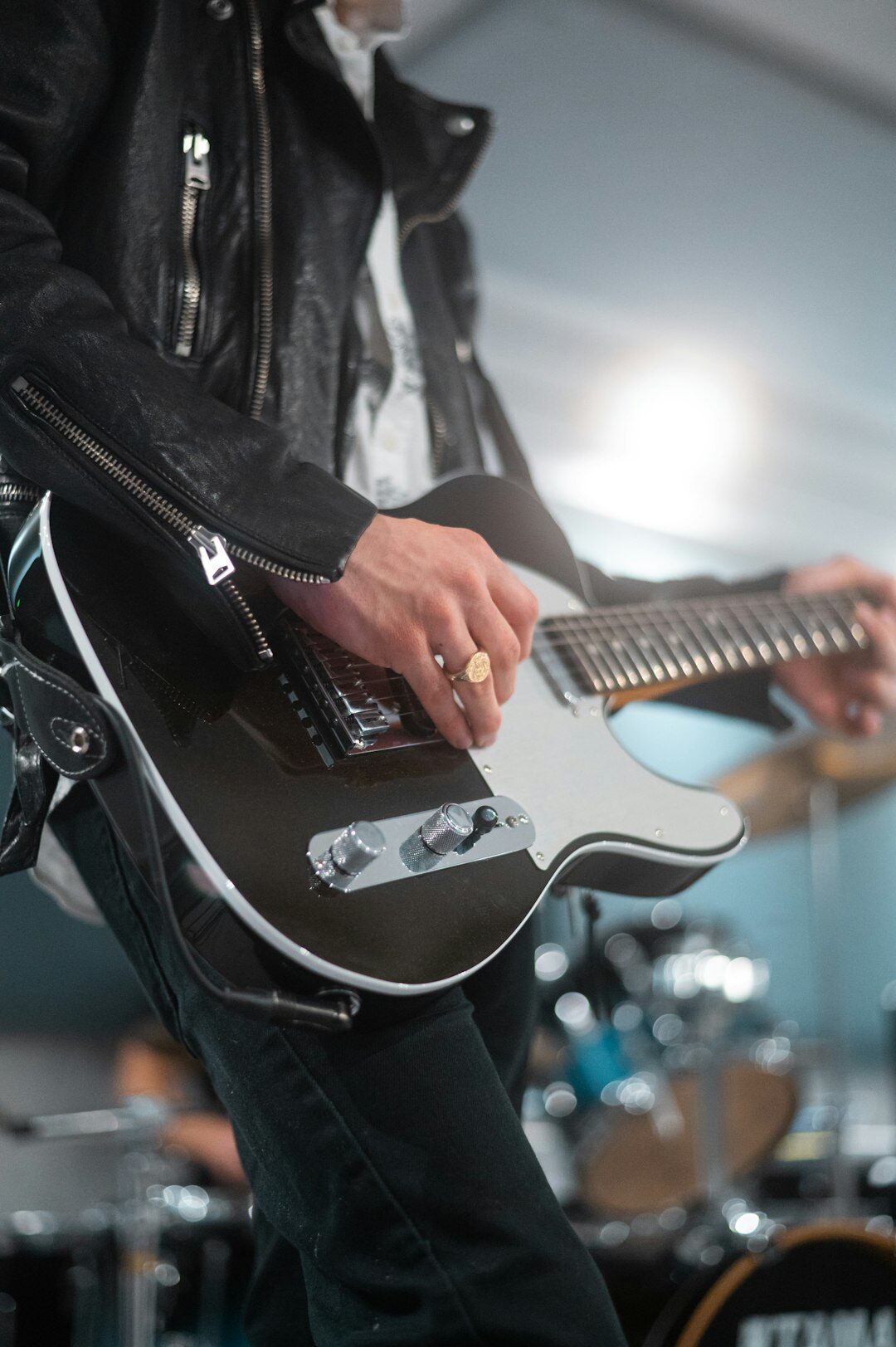 musician playing guitar